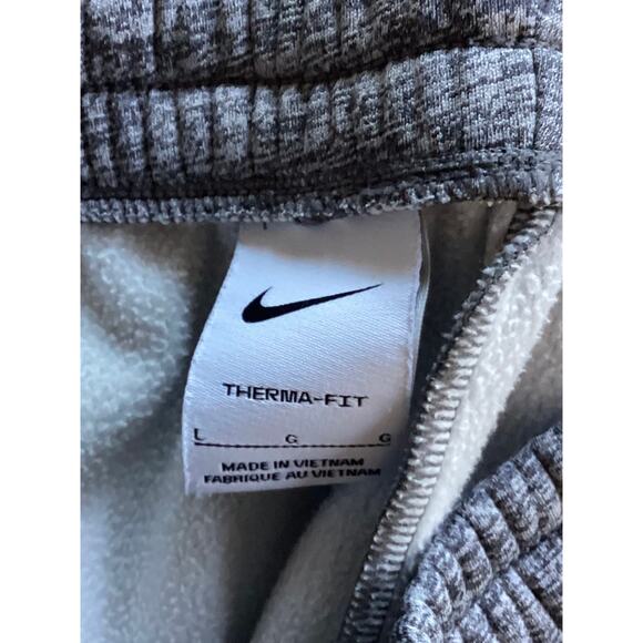 Nike Youth Unisex Therma Fit‎ Fleece Sweatpants Athletic Activewear Gray Large - Picture 6 of 12